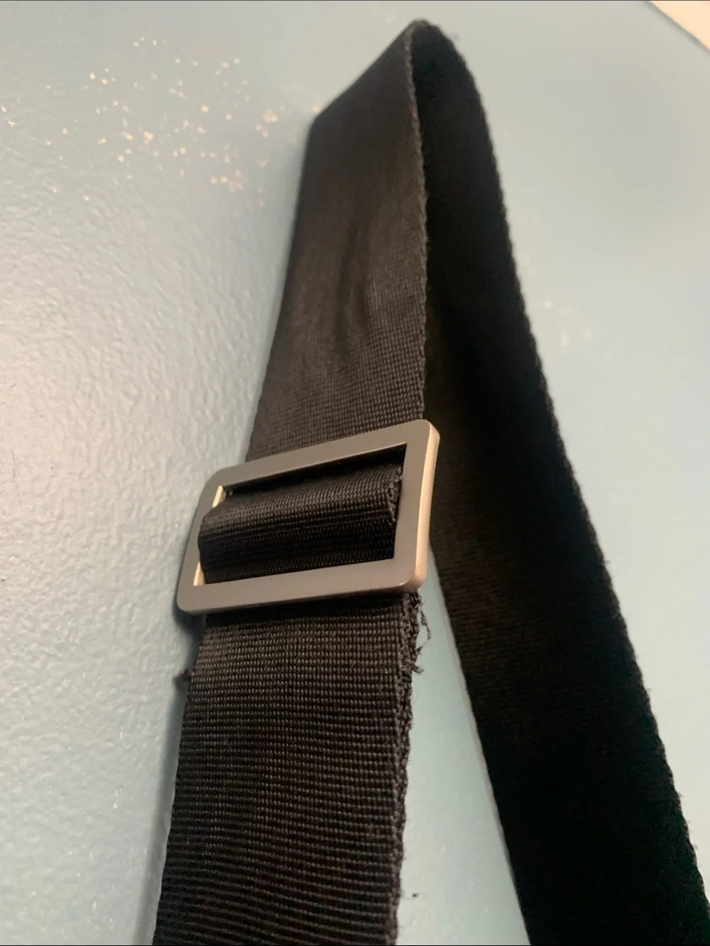 Compact Black Men's Messenger Sling Bag with Front Zip Pocket